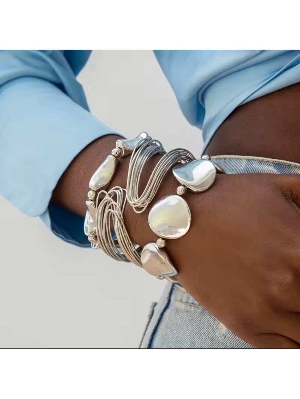 Brand New silver 3 bracelets